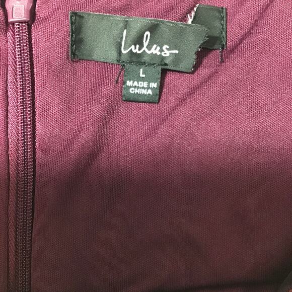 LULU'S  L Buy You Flowers Plum Floral Print Velvet Strapless Midi Dress NEW B24 - Picture 8 of 11